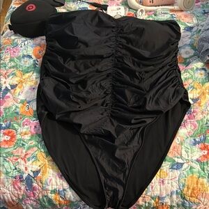 Good American Black One Piece Swimsuit